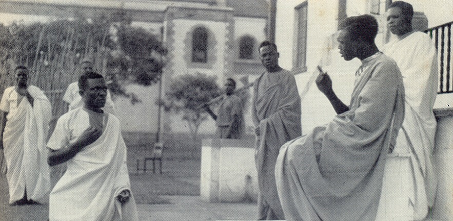 Apollo Milton Obote, future President of Uganda, playing Julius Caesar at Makerere University in 1948 -Credit: Copyright: The University of Makerere Archives